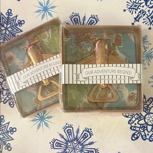 NWT Gold Airplane Bottle Openers